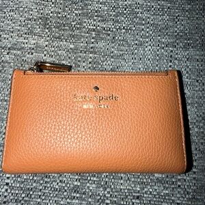 Kate Spade Small Slim Bifold Wallet Warm Gingerbread